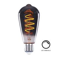 LT-Luce E27 4Watt Smoke Spiraal 64mm Dimbaar