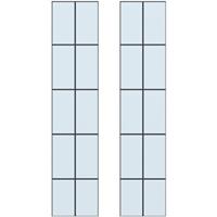 CanDo glas in lood 10-ruits Dimension Jersey 231,5 x 83cm 2 stuks