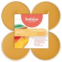 Bolsius True Scents maxilichten clear cup 8u Mango