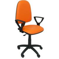 PIQUERAS Y CRESPO Ayna simpiel orangefarbener Stuhl mit Armlehnen