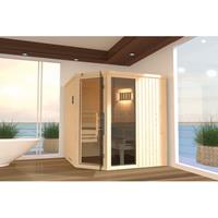 hoeksauna Varberg 3 GTF, 7,5 Kw OS 194x194cm