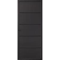 CanDo Industrial binnendeur Heckfield zwart opdek links 88x201,5 cm