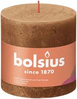 Bolsius Shine rustiek stompkaars 100/100 Spice Brown