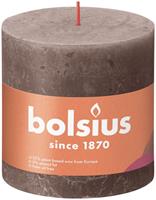 Bolsius Shine rustiek stompkaars 100/100 Rustic Taupe