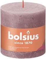 Bolsius Shine rustiek stompkaars 100/100 Ash Rose