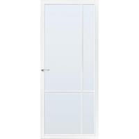 CanDo Capital binnendeur Lincoln wit blank glas stomp rechts 83x211,5 cm