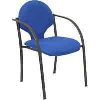 PIQUERAS Y CRESPO Pack 2 Stühle Hellin Fahrgestell schwarz bali blau