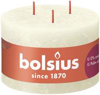 Bolsius Stumpenkerze Rustik 3 Docht, 14cm