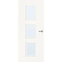 CanDo Capital binnendeur Caracas wit blank glas opdek links 88x211,5 cm