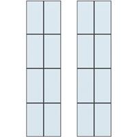 CanDo glas in lood 8-ruits Dimension Dublin 211,5x78 2 stukscm