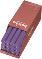 Shine rustiek tafelkaars 16 stuks Vibrant Violet