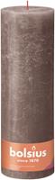 Bolsius Shine rustiek stompkaars 300/100 Rustic Taupe