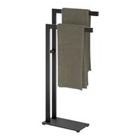 Zack Linea handdoekstandaard zwart RVS 40593