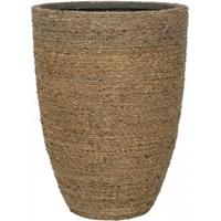 Pottery Pots Bohemian Ben M Straw Grass ronde Rotan bloempot voor binnen 30x41 cm