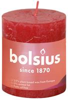 Bolsius Shine rustiekkaars 80/68 Delicate Red
