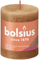 Bolsius Shine rustiek stompkaars 80/68 Spice Brown