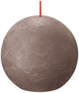 Shine rustiek bolkaars Ø76mm Rustic Taupe