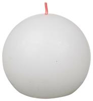 Shine rustieke bolkaars Ø76 Cloudy White