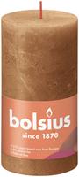 Bolsius Shine rustiek stompkaars 130/68 Spice Brown