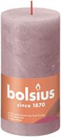 Bolsius Shine rustiek stompkaars 130/68 Ash Rose