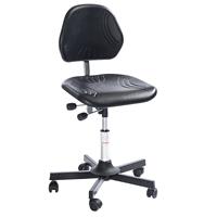 Werkdraaistoel COMFORT, met wielen, hoogteverstelling 550 - 680 mm