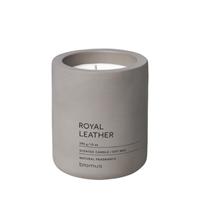 Blomus FRAGA Duftkerze Royal Leather, Duft Kerze, Candle, Beton, satellite, 11 cm, 65951 - 