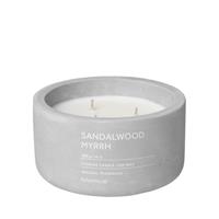 Blomus FRAGA Duftkerze Sandalwood Myrrh, Duft Kerze, Candle, Beton, micro chip, 7 cm, 65957 - 