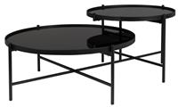 24Designs Ronde Salontafel Cudo - B122 X D82 X H43 Cm - Zwart