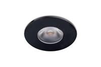 Groenovatie Inbouwspot LED 3W Extra Klein, Zwart, Rond, Ã36mm, Dimbaar, Warm Wit