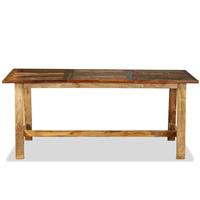 vidaXL Eettafel 180 cm massief gerecycled hout