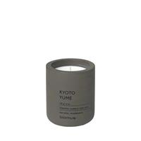 Blomus FRAGA Duftkerze Kyoto Yume, Duft Kerze, Candle, Beton, tarmac, 8 cm, 65952