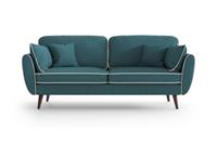 NADUVI Collection | 3-zitsbank Zara linnen met contrast piping