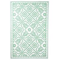 Esschert Design Buitenkleed 182x122 Cm Groen En Wit