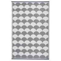 esschertdesign Esschert Design Outdoor-Teppich 180×121 cm Grau und Weiß OC24 