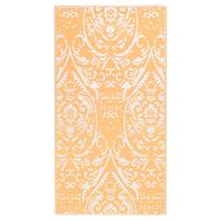 VidaXL Buitenkleed 160x230 Cm Pp Oranje En Wit