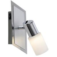 Osram ed Wandspot - Trion Clupo - 4w - Warm Wit 3000k - 1-lichts - Rechthoek at Chroom - Aluminium