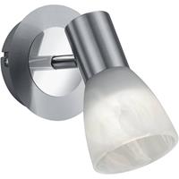 BES LED Led Wandspot - Trion Levino - E14 Fitting - Warm Wit 3000k - Rond at Nikkel - Aluminium