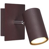 BES LED Led Wandspot - Trion Mary - Gu10 Fitting - Vierkant - Roestkleur - Aluminium