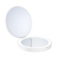Smedbo Outline Lite make-up spiegel Rond 12cm LED 7x vergrotend Mat Wit FX627