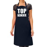 Bellatio Top Kokkie Barbeque Schort / Keukenschort Navy Blauw Voor Dames - Bbq Schorten