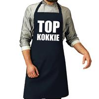 Bellatio Top Kokkie Barbeque Schort / Keukenschort Navy Blauw Voor Heren - Bbq Schorten