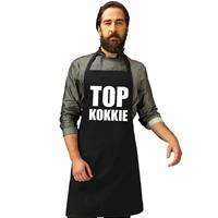 Bellatio Top Kokkie Keukenschort/ Barbecueschort Zwart Heren