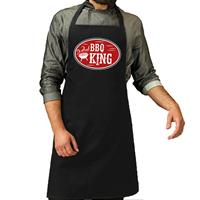 Bellatio Bbq / Barbecue King Schort Zwart - Cadeau Schort Voor Heren - Verjaardag / Vaderdag Kado