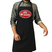 Bellatio Bbq / Barbecue Master Schort Zwart - Cadeau Schort Voor Heren - Verjaardag / Vaderdag Kado