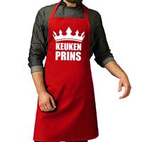 Bellatio Keuken Prins Barbeque Schort / Keukenschort Rood Voor Heren - Bbq Schorten