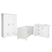 roba Babyzimmer-Komplettset »Mila«, (Set, 3-St), mit Kinderbett, Schrank und Wickelkommode