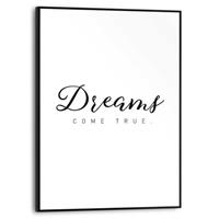 Praxis Schilderij Dreams come true zwart-wit 30x40cm