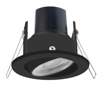 HOFTRONIC™ Malta LED inbouwspot zwart IP44 5W 1800-2700K dim to warm dimbaar 5 jaar garantie