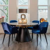 Richmond Interiors Richmond Ronde Eettafel 'Odin' Ø140cm, Faux Marmer