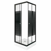 Sanifun douchecabine Gale 80 x 80 HT Black.